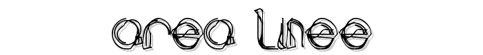 area LINEe font